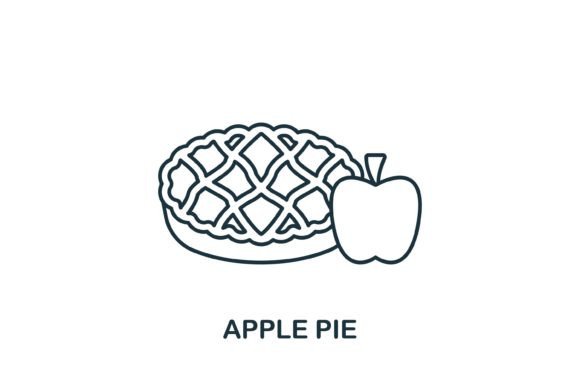 Apple Pie Icon: Graphics for Local Business Branding