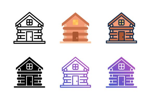 Cabin Wood Icon Graphics & Icons