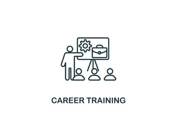 Career Training Icon: Graphics and Icons for Branding