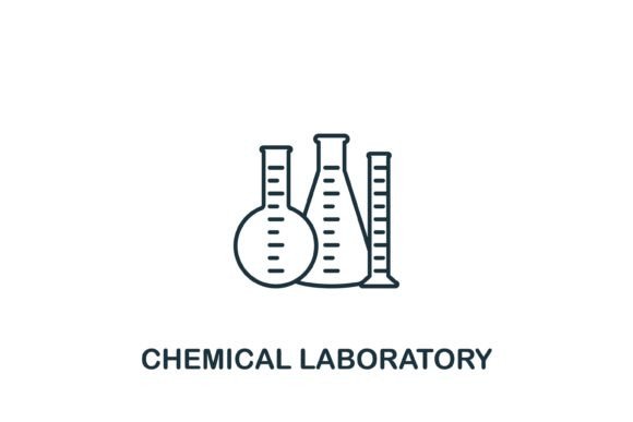 Chemical Laboratory Icon: Graphics and Icons for Creative Design