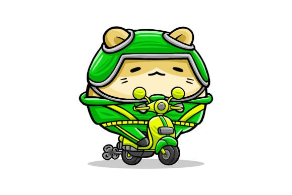 Cute Hamster Online Driver Cartoon Graphics