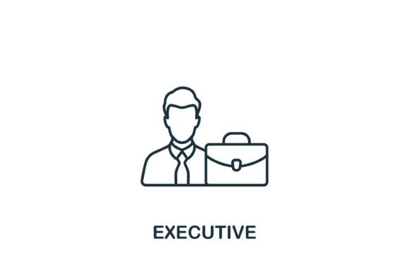 Executive Icon: Graphic Design Asset for Modern Publishing