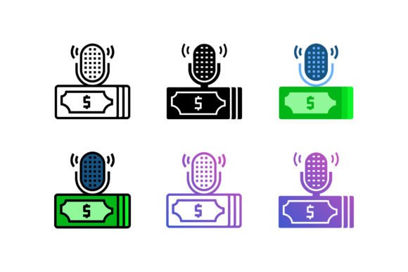 Finance Podcast Icon: Graphics and Icons for Designers