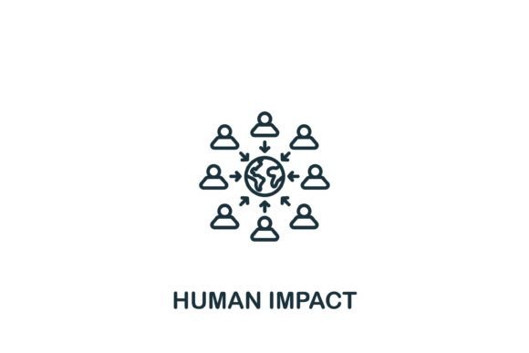 Human Impact Icon: Graphics and Icons for Local Branding