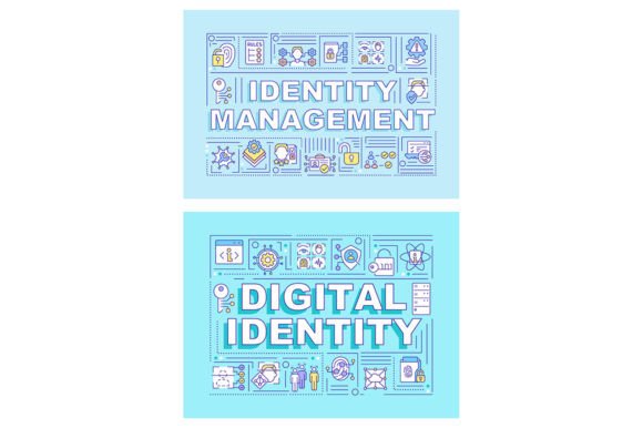 Identity Management Word Concept Banners: Graphics for Branding