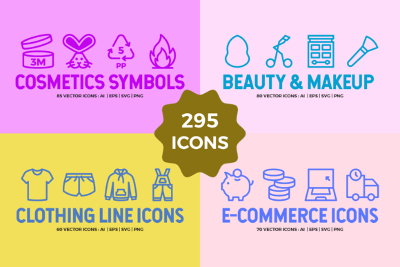 MEGA BUNDLE - 295 Line Icons