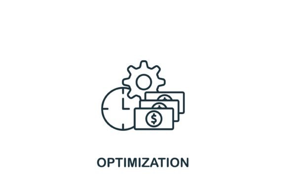 Optimization Icon: Graphics and Icons for Modern Design
