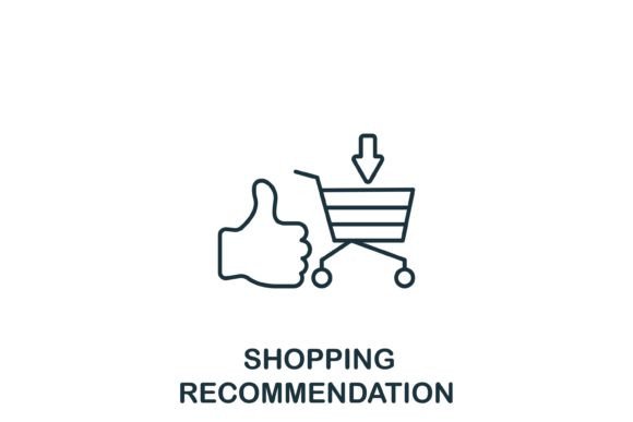 Shopping Recommendation Icon Graphics and Icons