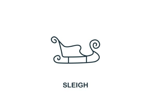 Sleigh Icon: Graphics and Icons for Editorial Design