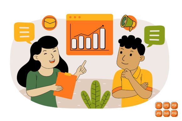 Teamwork Vector Illustration 08: Graphics & Illustrations for Real Crafting