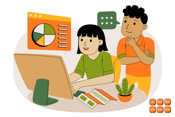 Teamwork Vector Illustration 11: Graphics for Creative Projects
