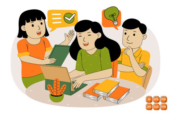 Teamwork Vector Illustration 13: Graphics for Real Content Publishing