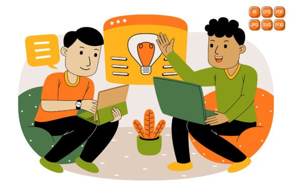 Teamwork Vector Illustration 17: Graphics for Creative Selling