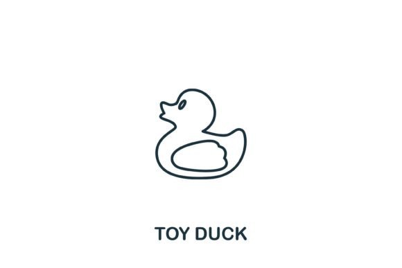 Toy Duck Icon: Graphics and Icons for Creative Publishing