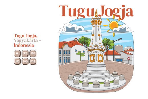 Tugu Jogja Vector Illustration Graphics